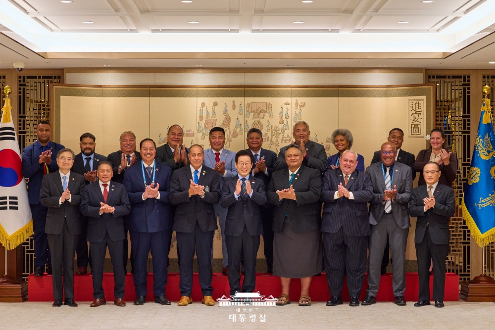 이재명 대통령, 태평양도서국 외교장관 단체 접견 관련 강유정 대변인 서면 브리핑